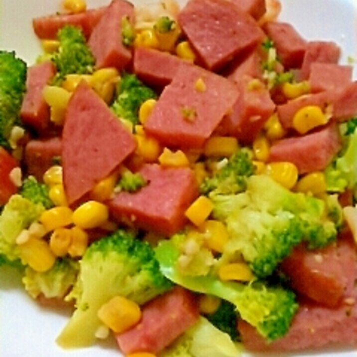 えびとブロッコリーと厚切りハムの炒め物 レシピ 作り方 By Mkmk 楽天レシピ